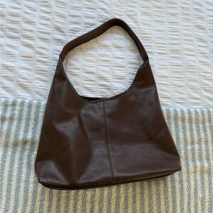 Leather Hobo Shoulder Bag